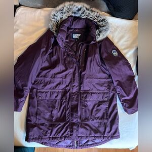 009:  PreLoved Lands’ End Purple Women's Expedition Down Waterproof Winter Parka
